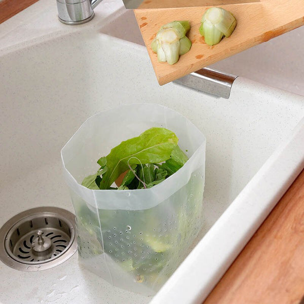30pcs Drain Garbage Bag Sink Strainer Self-standing Filtering Organizer For Kitchen YU-Home