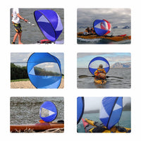 42"/108cmSAIL Foldable Kayak Boat Wind Sail Sup Paddle Board Sailing Canoe stroke PADDLE Rowing Boats Wind Clear Window dropship