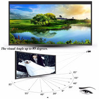 Foldable 16:9 Projector 60 72 84 100 120 150 inch White Projection Screen For HD Projector Home Theater Cinema Movies Party