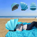 Sunshade Quick Automatic Opening Portable foldable  single tent Sun Protection Tent Mini Beach Umbrella Parasol with Pillow