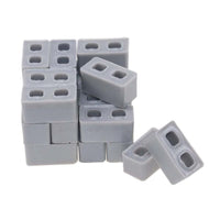 Teaching Class Wall Cement Toy NEW 32/25 Pcs Mini Cement Cinder Bricks Build Your Own Tiny Wall Mini Red Bricks