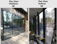 Two side Silver Mirror Window Film Insulation Solar Tint Stickers UV Reflective One Way Privacy Decoration For Glass