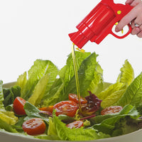 200ml Creative Pistol Bottle Ketchup Mustard Salad Sauce Squeeze Bottle Food Grade PP Condiment Dispenser Kitchen Cooking Gedget