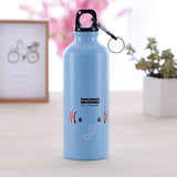 Kids Gift Portable Water Bottle Cute Animal Pattern Bottle Cup Outdoor Sport Hiking Climping Drinking Bottle with Hooker 500ml