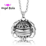 Magic Photo Pendant Memory Floating Locket Necklace Plated Angel Wings Flash Box Fashion Album Box Necklaces for Women