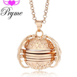 Magic Photo Pendant Memory Floating Locket Necklace Plated Angel Wings Flash Box Fashion Album Box Necklaces for Women