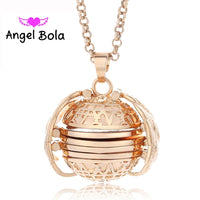 Magic Photo Pendant Memory Floating Locket Necklace Plated Angel Wings Flash Box Fashion Album Box Necklaces for Women