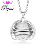 Magic Photo Pendant Memory Floating Locket Necklace Plated Angel Wings Flash Box Fashion Album Box Necklaces for Women