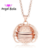 Magic Photo Pendant Memory Floating Locket Necklace Plated Angel Wings Flash Box Fashion Album Box Necklaces for Women