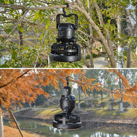 Portable Fan Camping Lantern Outdoor Hanging Flashlight Battery Power / USB Rechargeable Camping Tent Lamp for Hiking Lantern