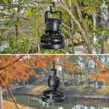 Portable Fan Camping Lantern Outdoor Hanging Flashlight Battery Power / USB Rechargeable Camping Tent Lamp for Hiking Lantern
