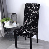 Spandex Elastic Printing Dining Chair Slipcover Modern Removable Anti-dirty Kitchen Seat Case Stretch Chair Cover for Banquet
