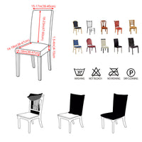 Spandex Elastic Printing Dining Chair Slipcover Modern Removable Anti-dirty Kitchen Seat Case Stretch Chair Cover for Banquet
