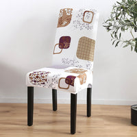 Spandex Elastic Printing Dining Chair Slipcover Modern Removable Anti-dirty Kitchen Seat Case Stretch Chair Cover for Banquet