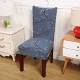 Spandex Elastic Printing Dining Chair Slipcover Modern Removable Anti-dirty Kitchen Seat Case Stretch Chair Cover for Banquet