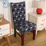 Spandex Elastic Printing Dining Chair Slipcover Modern Removable Anti-dirty Kitchen Seat Case Stretch Chair Cover for Banquet