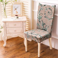 Spandex Elastic Printing Dining Chair Slipcover Modern Removable Anti-dirty Kitchen Seat Case Stretch Chair Cover for Banquet