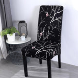 Spandex Elastic Printing Dining Chair Slipcover Modern Removable Anti-dirty Kitchen Seat Case Stretch Chair Cover for Banquet