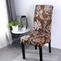 Spandex Elastic Printing Dining Chair Slipcover Modern Removable Anti-dirty Kitchen Seat Case Stretch Chair Cover for Banquet