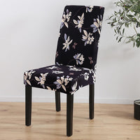 Spandex Elastic Printing Dining Chair Slipcover Modern Removable Anti-dirty Kitchen Seat Case Stretch Chair Cover for Banquet