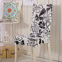Spandex Elastic Printing Dining Chair Slipcover Modern Removable Anti-dirty Kitchen Seat Case Stretch Chair Cover for Banquet