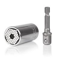 Torque Wrench Universal Sleeve Head Set Magic Socket Sleeve 7-19mm Spanner Key Gator Grip Multi Hand Tools Cr-v Material