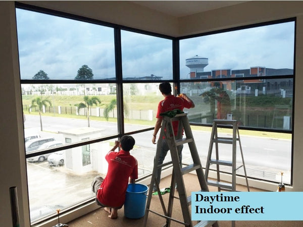 Silver Mirrored Window Film – Solar Tint Reflective For Home Or Office, DIY Privacy & Heat Reduction
