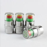 Useful 4Pcs/set Cars Tire Air Pressure Monitor Alert Indicator Tire Valve Cap Gauge Car Accessories