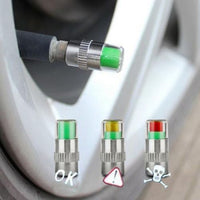 Useful 4Pcs/set Cars Tire Air Pressure Monitor Alert Indicator Tire Valve Cap Gauge Car Accessories
