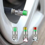 Useful 4Pcs/set Cars Tire Air Pressure Monitor Alert Indicator Tire Valve Cap Gauge Car Accessories